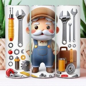 Papa Mechanic Tools Tumbler Wrap