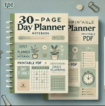 Day Planner Notebook | Daily Planner PDF | Printable
